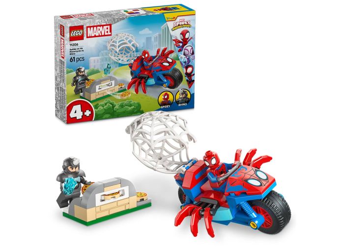 Spidey on his Motorcycle vs. Rhino