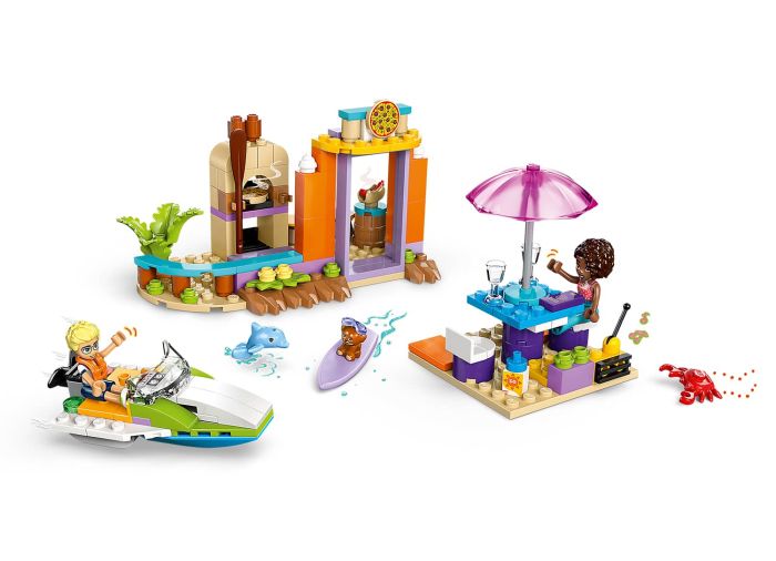 Creative Beach and Travel Suitcase