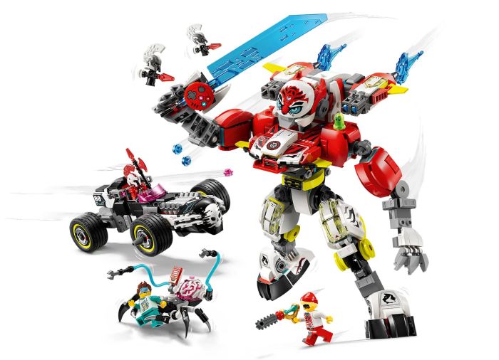 Cooper's Tiger Mech & Zero's Hot Rod Car