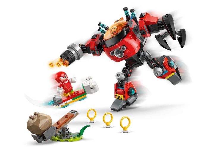 Knuckles vs. Dr. Eggman Egg Crusher Mech