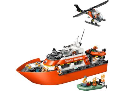 Coast Guard Rescue Boat & Helicopter